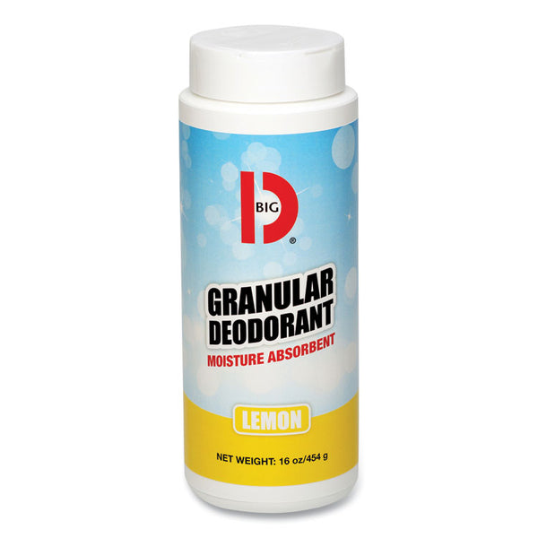 Big D Industries Granular Deodorant, Lemon, 16 oz, Shaker Can, 12/Carton (BGD150) Case of 12