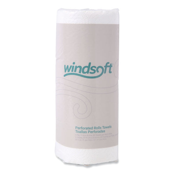 Windsoft® Kitchen Roll Towels, 2-Ply, 11 x 8.5, White, 85/Roll (WIN122085RL) 1 Roll