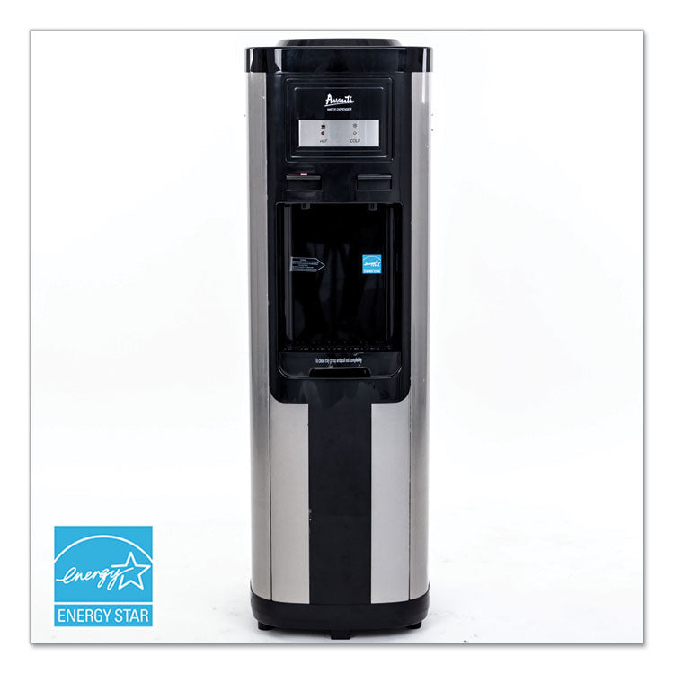 Avanti Hot and Cold Water Dispenser, 3-5 gal, 13 dia  x 38.75 h, Stainless Steel (AVAWDC760I3S)