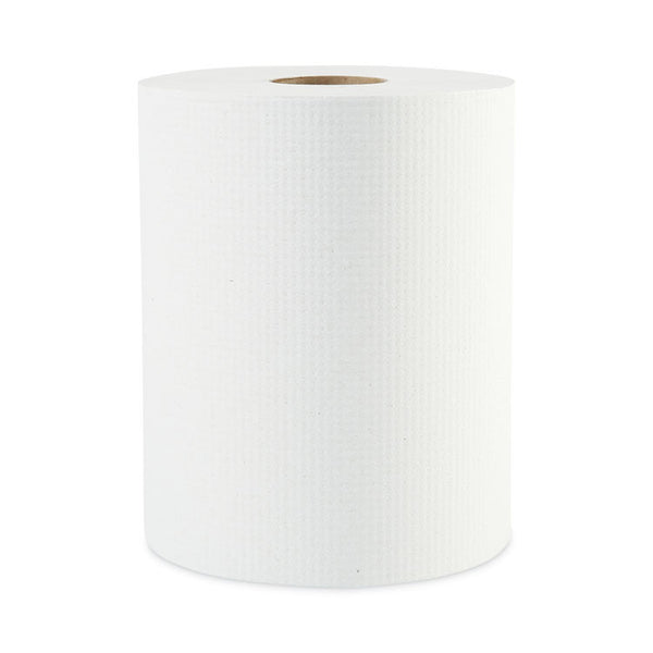 Boardwalk® Hardwound Paper Towels, 1-Ply, 8" x 600 ft, White, 2" Core, 12 Rolls/Carton (BWK6261B) Case of 12