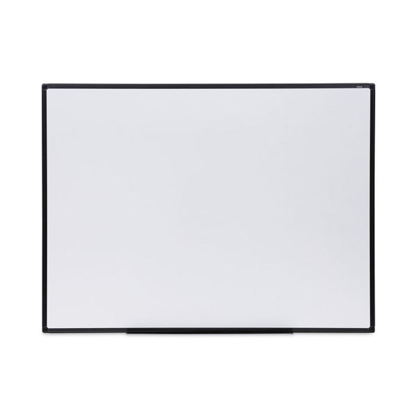 Universal® Design Series Deluxe Dry Erase Board, 48 x 36, White Surface, Black Anodized Aluminum Frame (UNV43629)