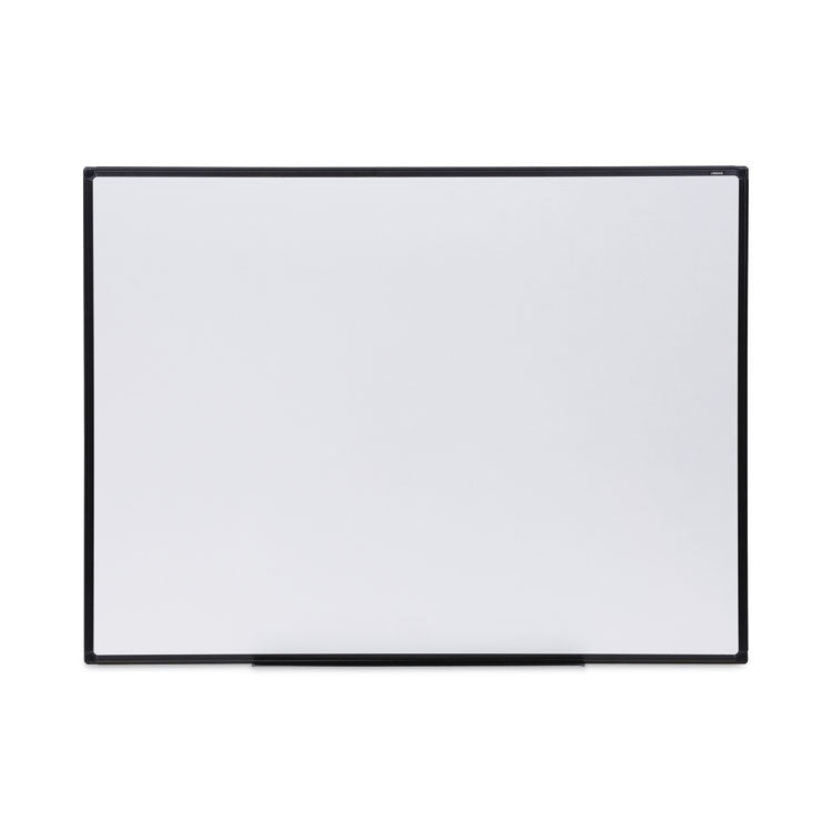 Universal® Design Series Deluxe Dry Erase Board, 48 x 36, White Surface, Black Anodized Aluminum Frame (UNV43629)