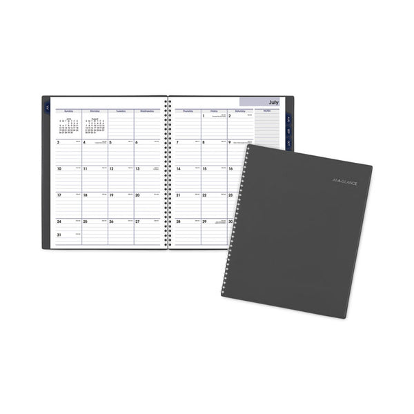 AT-A-GLANCE® DayMinder Academic Monthly Desktop Planner, Twin-Wire Binding, 11 x 8.5, Charcoal Cover, 12-Month (July to June): 2023-2024 (AAGAYC47045)