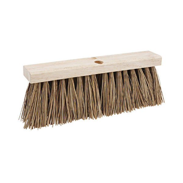 Boardwalk® Street Broom Head, 6.25" Brown Palmyra Fiber Bristles, 16" Brush (BWK71160)