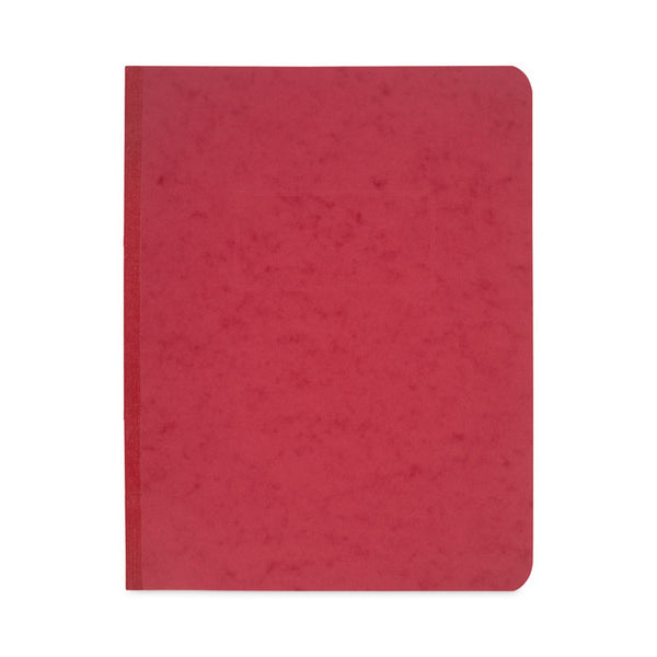 ACCO Pressboard Report Cover with Tyvek Reinforced Hinge, Two-Piece Prong Fastener, 3" Capacity, 8.5 x 11, Red/Red (ACC25978)