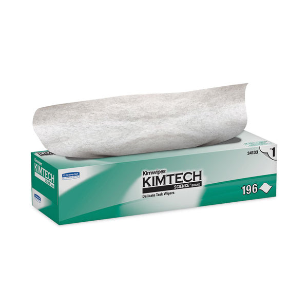 Kimtech™ Kimwipes Delicate Task Wipers, 1-Ply, 11.8 x 11.8, Unscented, White, 198/Box, 15 Boxes/Carton (KCC34133)