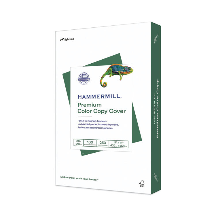 Hammermill® Premium Color Copy Cover, 100 Bright, 80 lb Cover Weight, 17 x 11, 250/Pack (HAM120037)