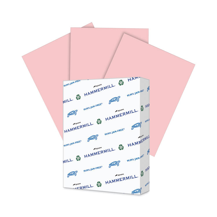 Colors Print Paper, 20 lb Bond Weight, 8.5 x 11, Pink, 500/Ream (HAM103382)
