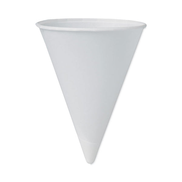 SOLO® Cone Water Cups, Cold, Paper, 4 oz, White, 200/Pack (SCC4BR)
