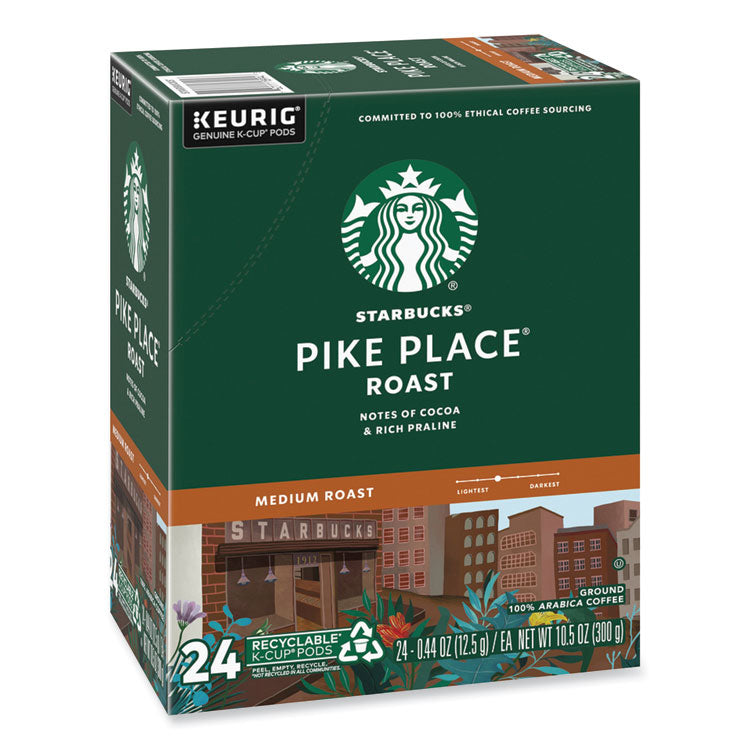 Starbucks® Pike Place Coffee K-Cups Pack, 24/Box, 4 Box/Carton (SBK011111156CT)