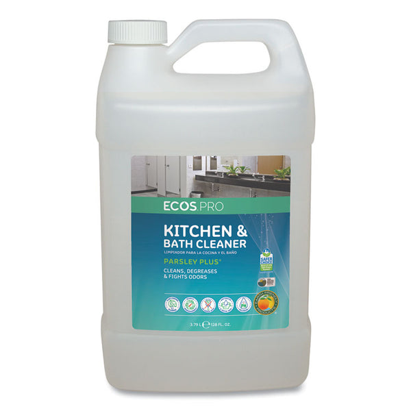 ECOS® PRO Parsley Plus All-Purpose Kitchen & Bathroom Cleaner, Herbal Scent, 1 gal Bottle (EOPPL974604)