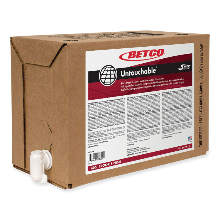 Betco® Untouchable Floor Finish with SRT, 5 gal Bag-in-Box (BET606B500) Each