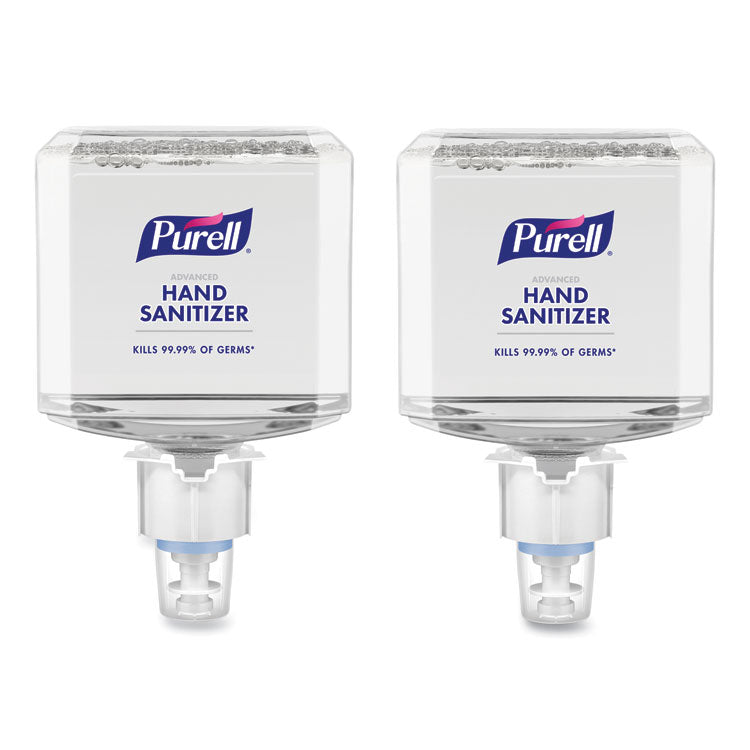 PURELL® Advanced Hand Sanitizer Foam, For ES4 Dispensers, 1,200 mL Refill, Refreshing Scent, 2/Carton (GOJ505302)