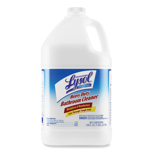 Professional LYSOL® Brand Disinfectant Heavy-Duty Bathroom Cleaner Concentrate, Lime, 1 gal Bottle (RAC94201EA)