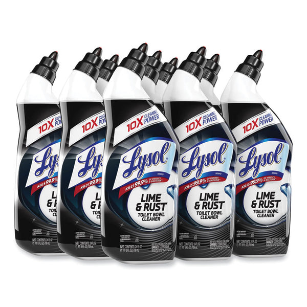 LYSOL® Brand Disinfectant Toilet Bowl Cleaner w/Lime/Rust Remover, Atlantic Fresh, 24 oz, 9/Carton (RAC98013)