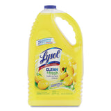LYSOL® Brand Clean and Fresh Multi-Surface Cleaner, Sparkling Lemon and Sunflower Essence, 144 oz Bottle, 4/Carton (RAC77617)