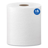 Kleenex® Hard Roll Paper Towels with Premium Absorbency Pockets, 1-Ply, 8" x 600 ft, 1.75" Core, White, 6 Rolls/Carton (KCC50606)