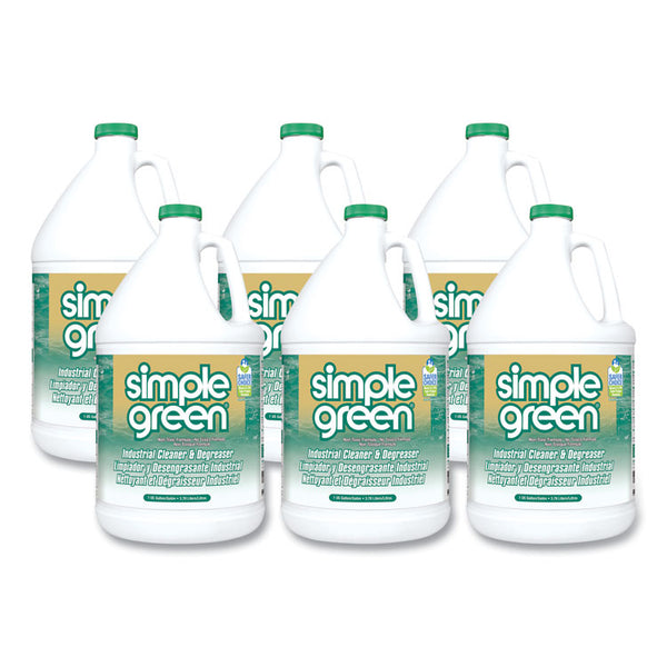 Simple Green® Industrial Cleaner and Degreaser, Concentrated, 1 gal Bottle, 6/Carton (SMP13005CT)