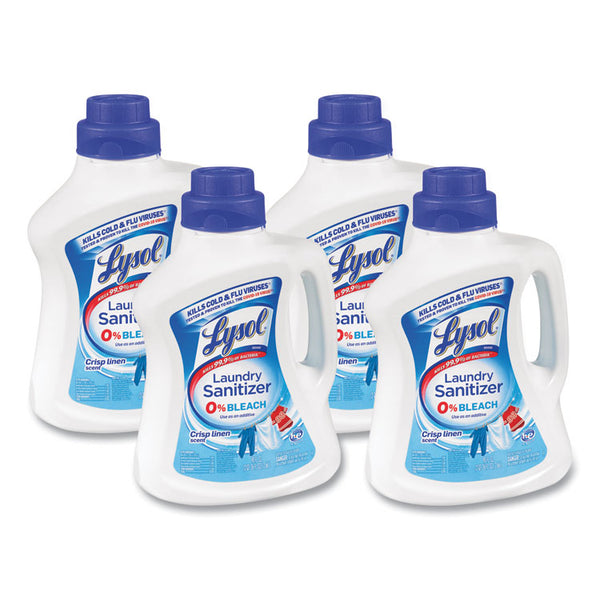 LYSOL® Brand Laundry Sanitizer, Liquid, Crisp Linen, 90 oz, 4/Carton (RAC95872)