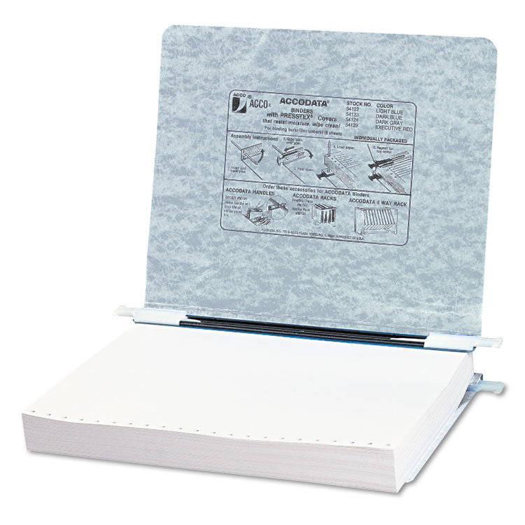 ACCO Pressboard Hanging Data Binder for 11 x 8 1/2 Unburst Sheets, Light Gray (ACC54124)