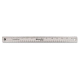 Westcott® Stainless Steel Office Ruler With Non Slip Cork Base, Standard/Metric, 15" Long (ACM10416) Each