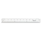 Westcott® Clear Flexible Acrylic Ruler, Standard/Metric, 12" Long, Clear (ACM10562)