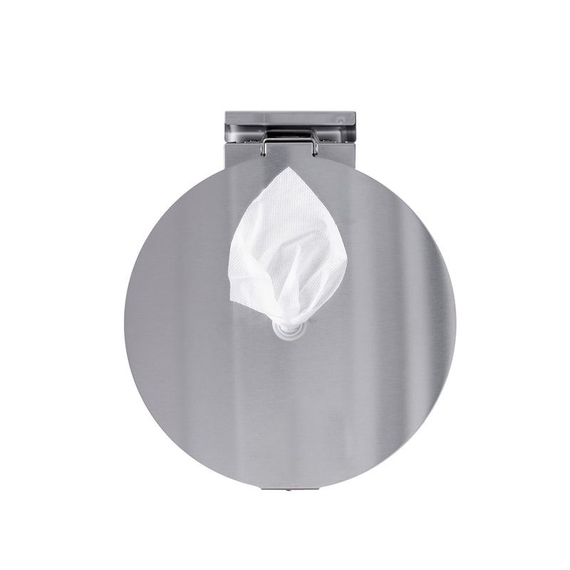GoodEarth Stainless Steel Round Wall Mount or Countertop Wipe Dispenser
